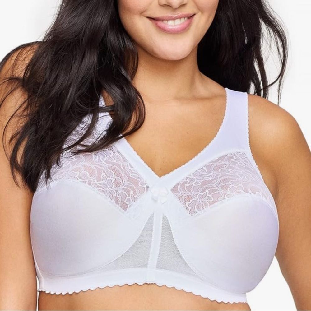 Glamorize size 42C Elegant White Lace Full-Coverage Bra